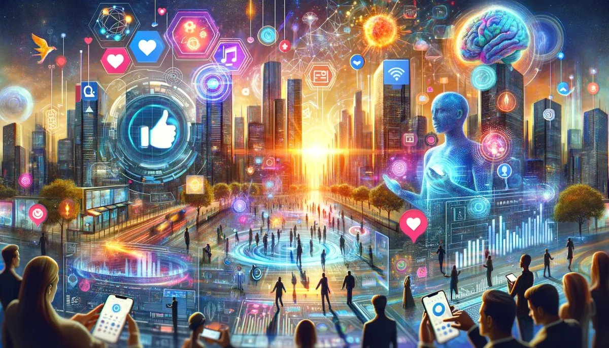33 Tendências de Marketing Digital para 2024 (e além). Imagem gerada pelo Dall-E.
